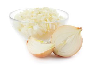 diced yellow onion